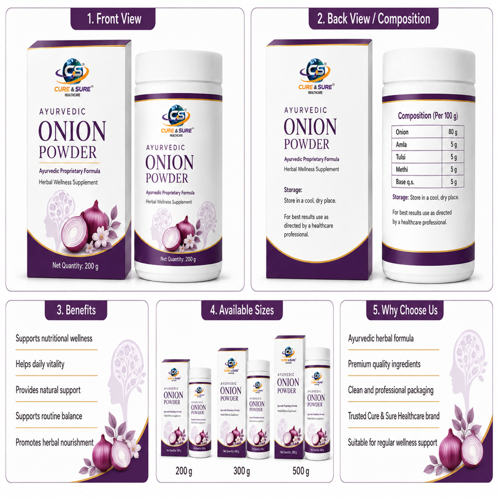 Ayurvedic Onion Powder Third Party Manufacturing