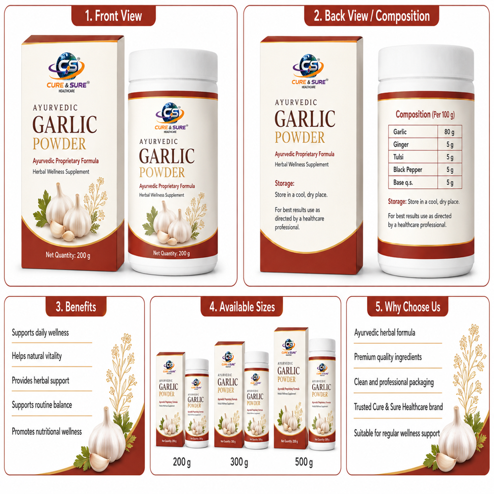 Ayurvedic Garlic Powder Third Party Manufacturing