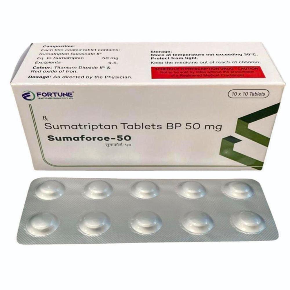 Sumatriptan Succinate Tablets - Life Span: 3 Years