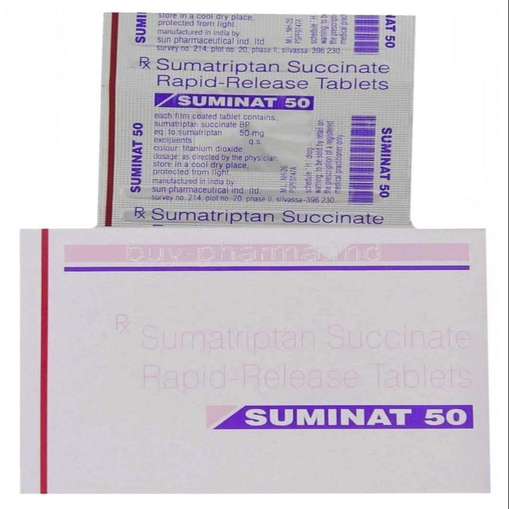Sumatriptan Succinate Tablets - Life Span: 3 Years