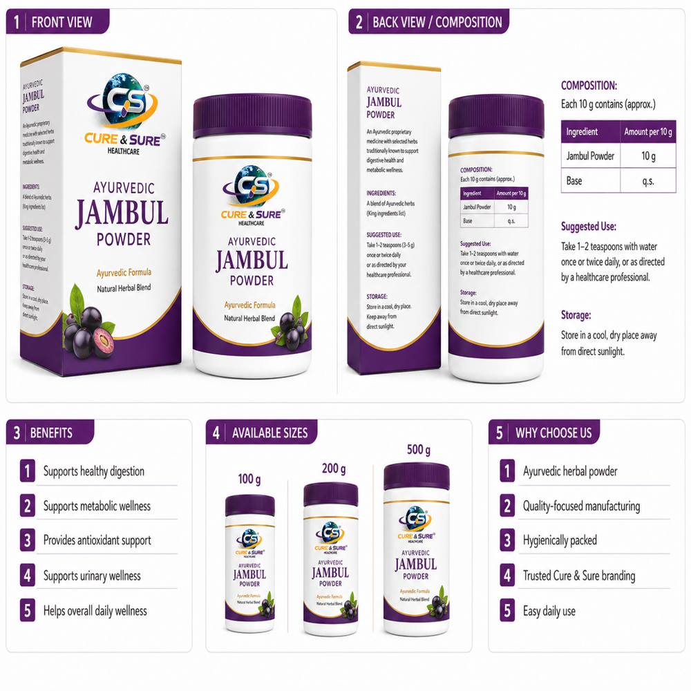 Ayurvedic Jamun Powder Third Party Manufacturing