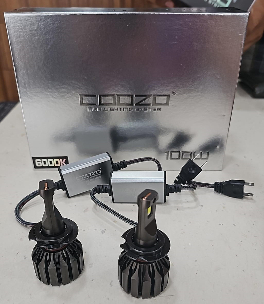 Coozo 100W 6000K LED Car Headlight System