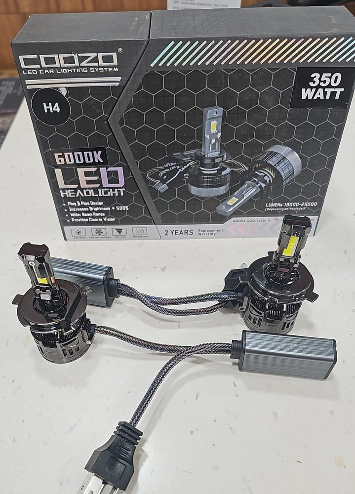 Coozo 350W 6000K LED Car Headlight System