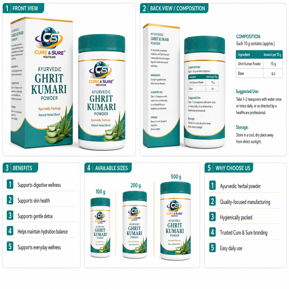 Ayurvedic Ghrit Kumari Powder Third Party Manufacturing