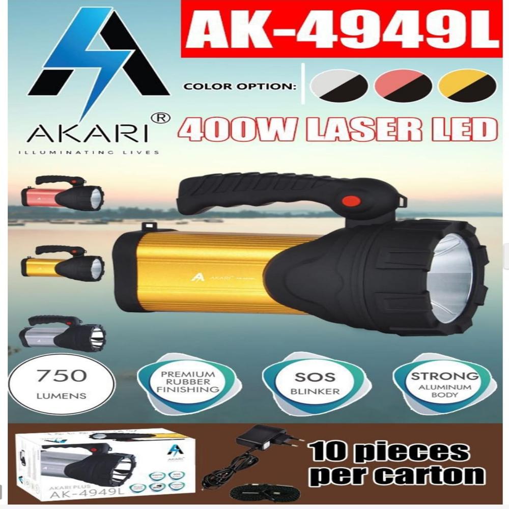 Akari Ak-4949L Rechargeable Kissan Torch - Body Material: Plastic