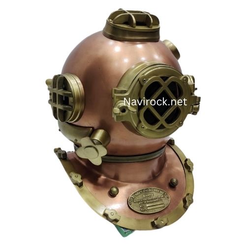 Handcrafted Copper & Brass Mark V Diving Helmet Antique Maritime Decor for Home, Office & Nautical Collections