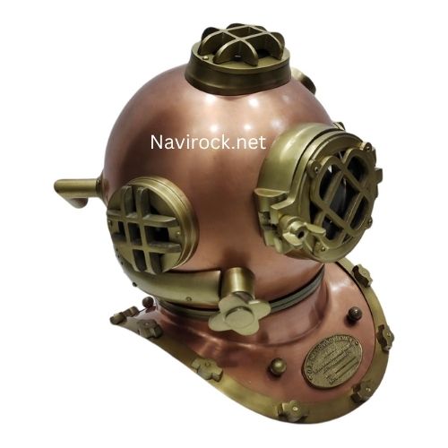 Handcrafted Copper & Brass Mark V Diving Helmet Antique Maritime Decor for Home, Office & Nautical Collections