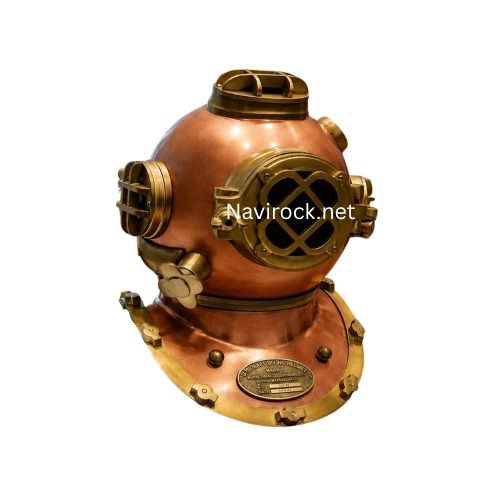Handcrafted Copper & Brass Mark V Diving Helmet Antique Maritime Decor for Home, Office & Nautical Collections