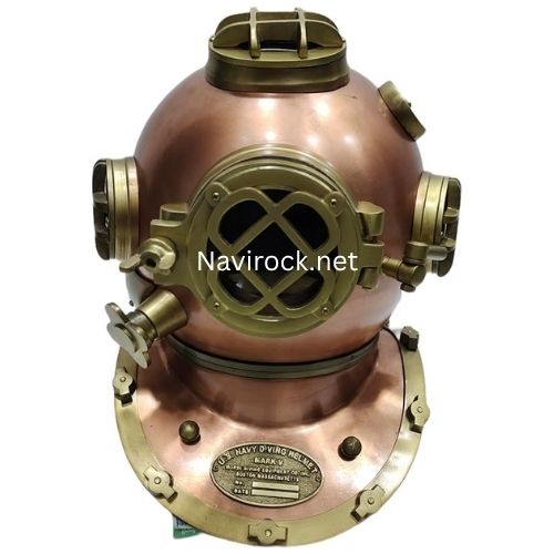 Handcrafted Copper & Brass Mark V Diving Helmet Antique Maritime Decor for Home, Office & Nautical Collections