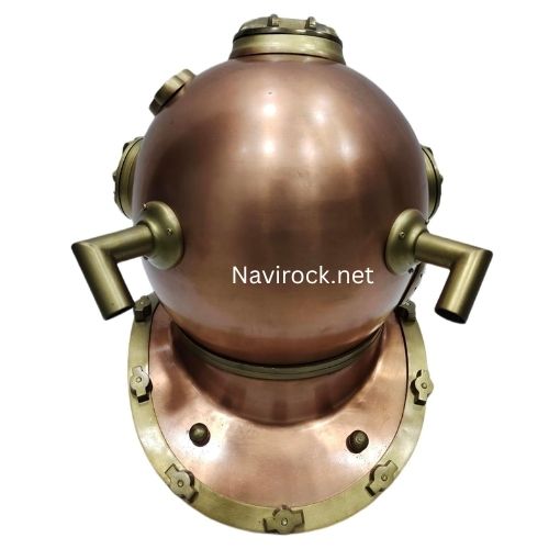 Handcrafted Copper & Brass Mark V Diving Helmet Antique Maritime Decor for Home, Office & Nautical Collections