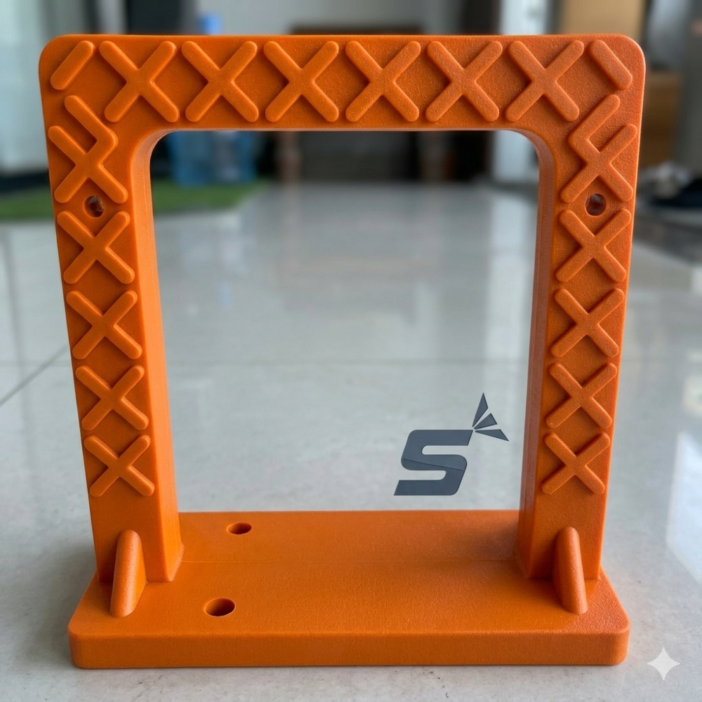 Orange PVC Coated Footstep Rungs