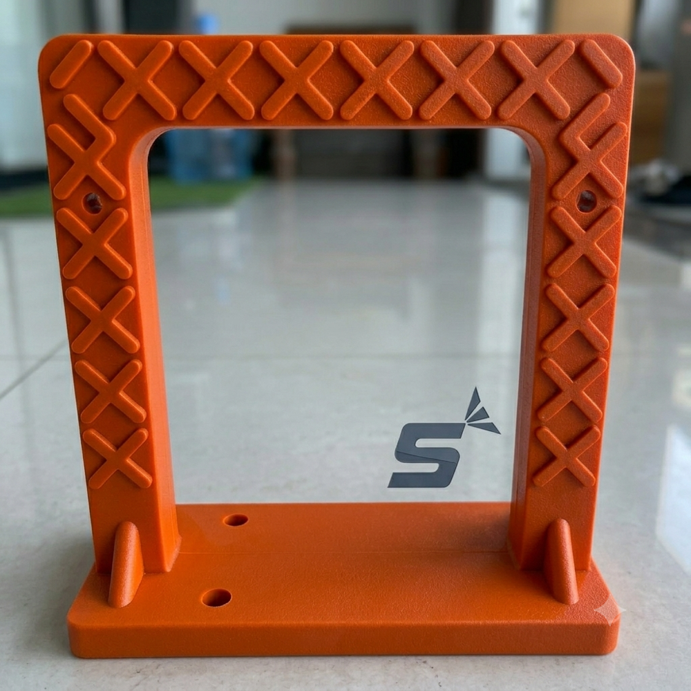 Orange PVC Coated Footstep Rungs
