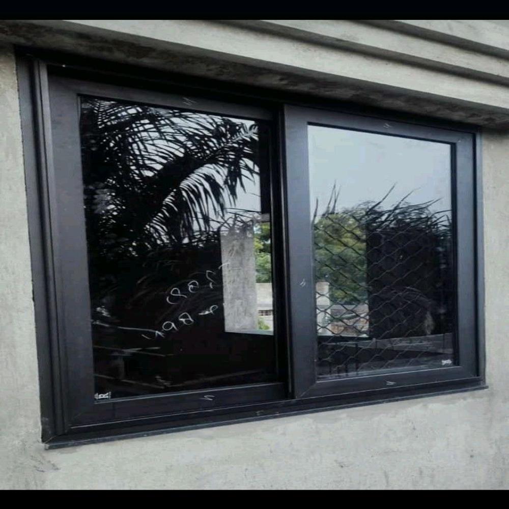 White Domal Jindal Aluminum Sliding Window