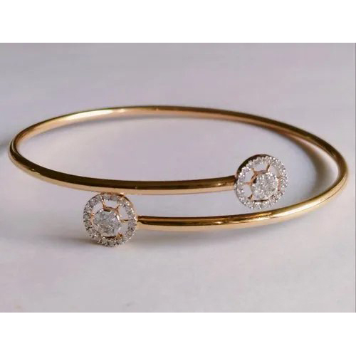 Diamond Charm Bracelet - Gold And Diamond Material, 17-19 Cm Length, 0.25-0.5 Ct Diamond Carat, Spring Clasp Closure | Fashion Accessory For Special Occasions And Daily Wear