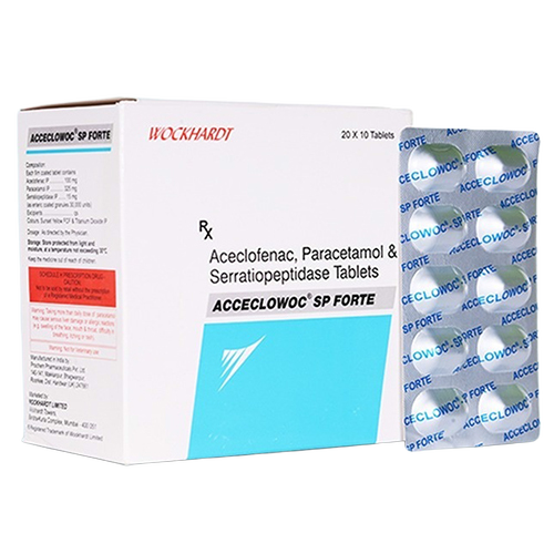 Aceclofenac Paracetamol And Serratiopeptidase Tablets