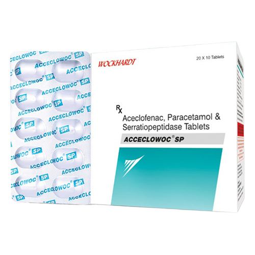 Aceclofenac Paracetamol And Serratiopeptidase Tablets