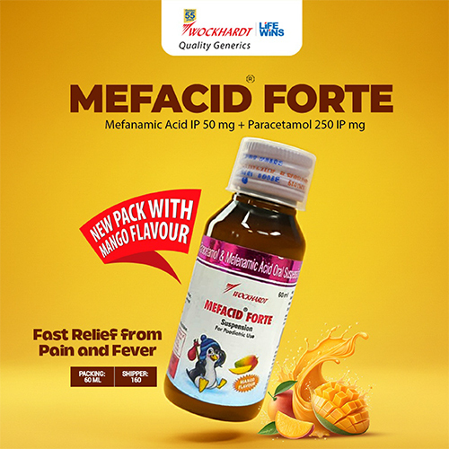 Mefanamic Acid And Paracetamol Suspension