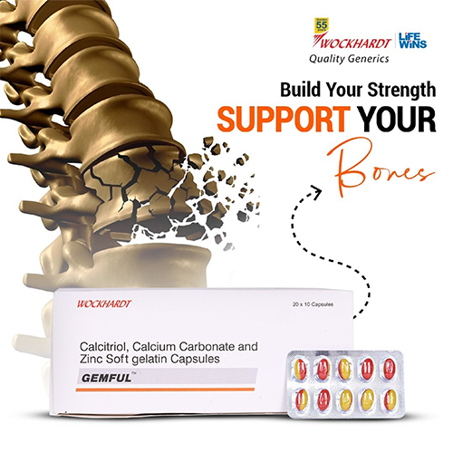 Calcitriol Calcium Carbonate And Zinc Soft Gelatin Capsules