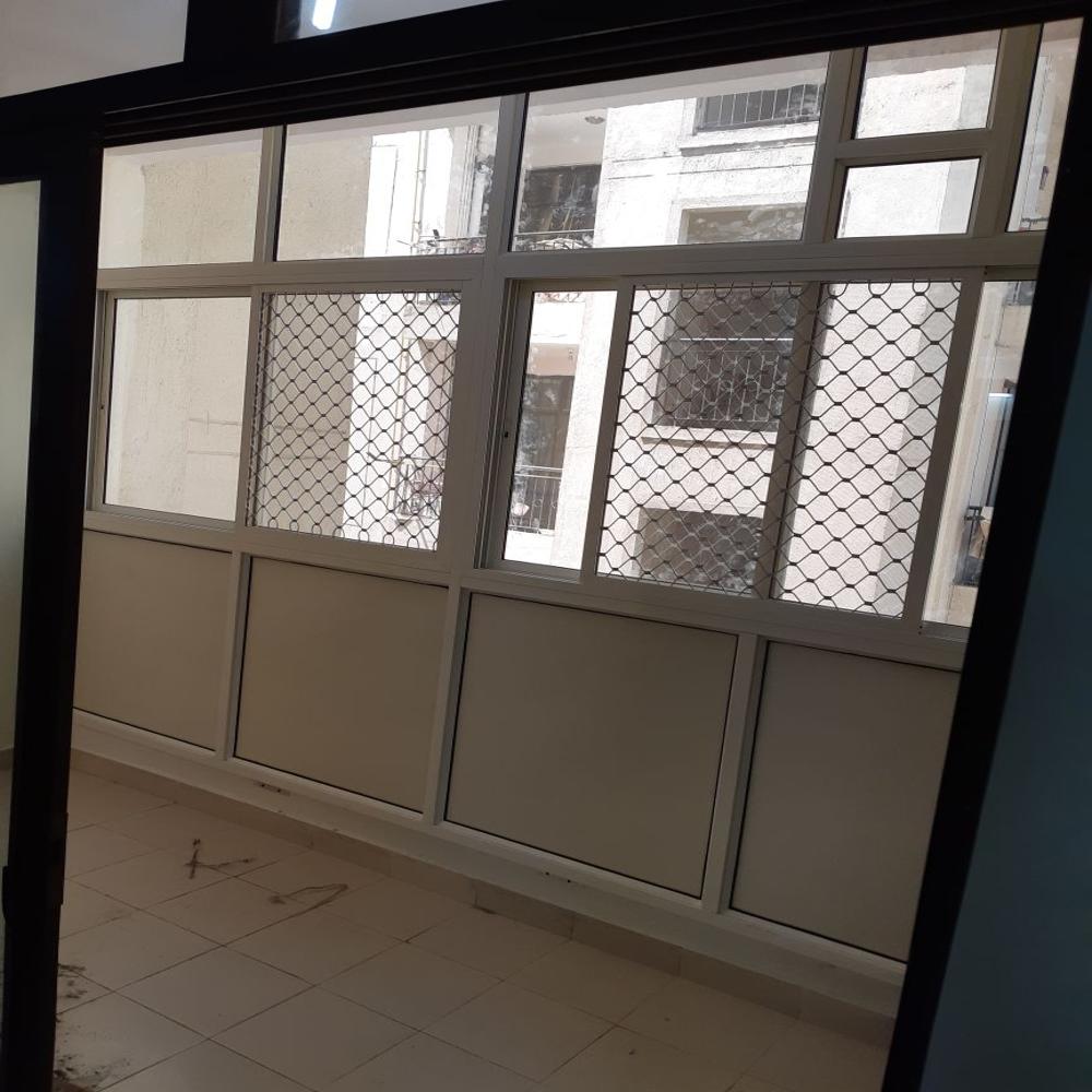 Aluminium Safety Three Track Sliding Balcony Covering System