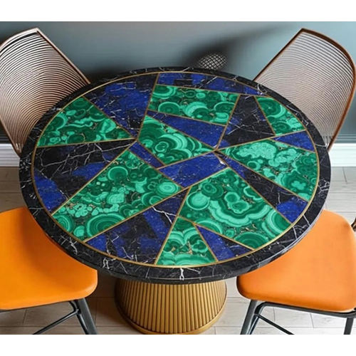 Marble Inlay Agate Dining Table Top