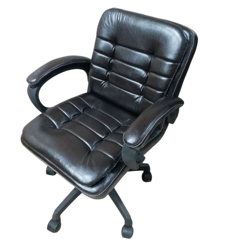 Black Leatherette Mid Back Executive Chair