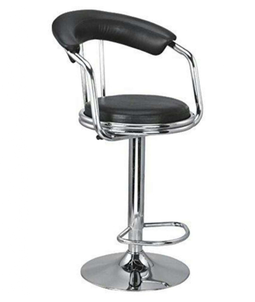 Black Height Adjustable Stool