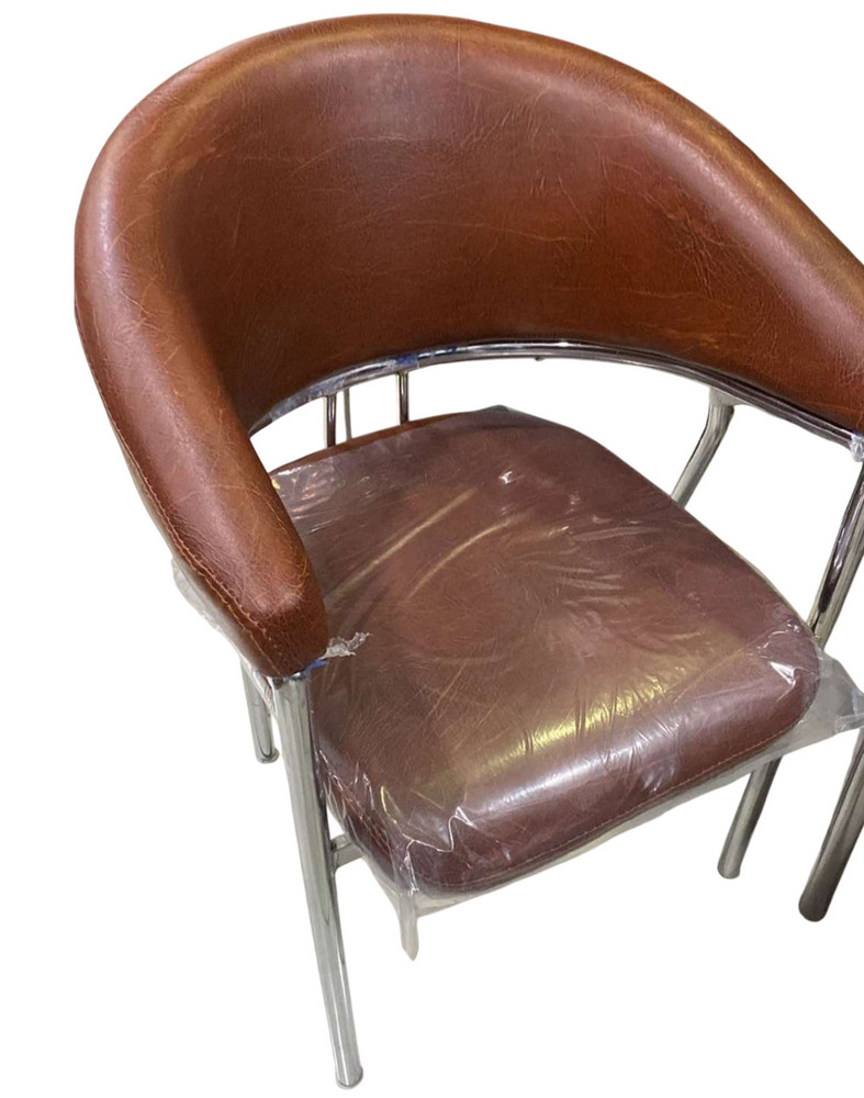 Brown Leather Dining Chair