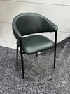 Brown Leather Dining Chair - Chair Size: Standard (dimensions Not Specified)