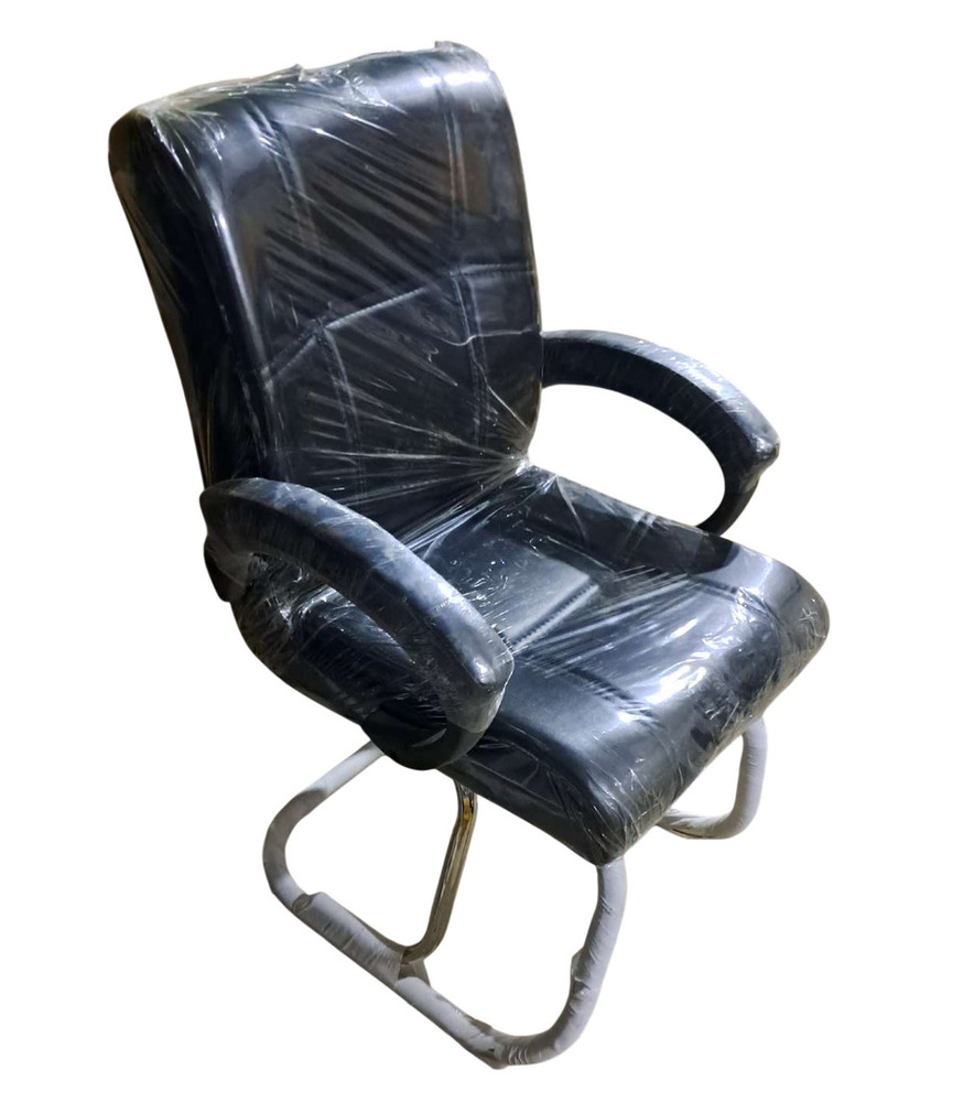Black Leatherette Visitor Chair