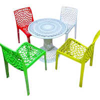 5 Piece Plastic Outdoor Furniture Set