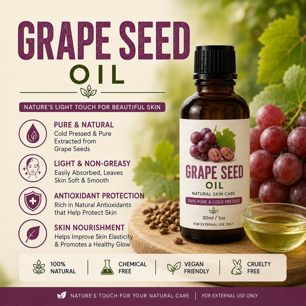 Grapeseed Cold Pressed Oil - Age Group: All Age Groups