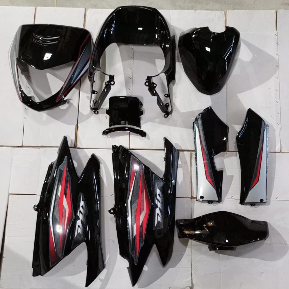 Honda Dio Old Scooter Black Red Full Body Kit