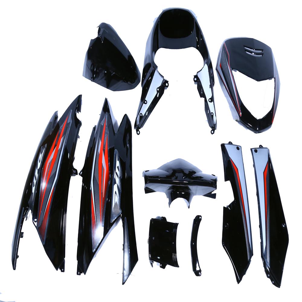 Honda Dio Old Scooter Black Red Full Body Kit