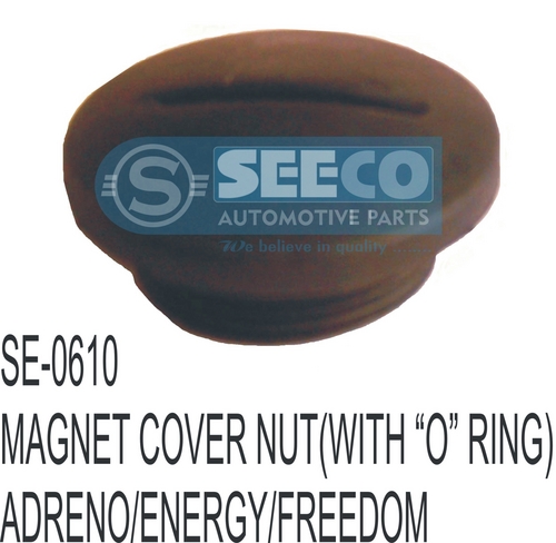 Magnet Cover Nut - Rubber With Zinc Coating, 100-350 Weight, Polished Finish, 5-8 Years Working Life, Includes O-ring
