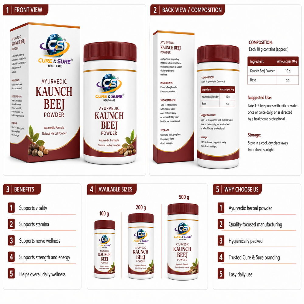 Ayurvedic Kaunch Beej Powder Third Party Manufacturing