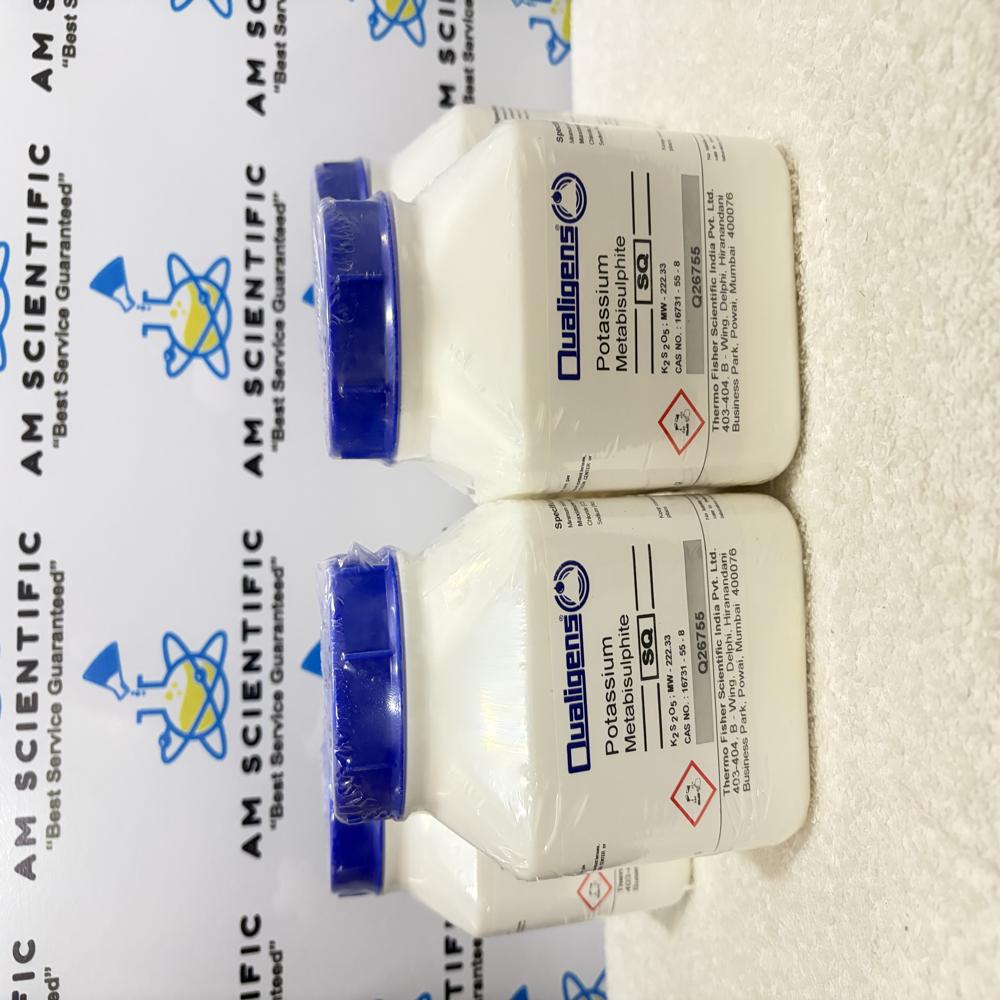 Potassium Metabisulphite Sq 500G Qualigens - Application: Laboratory