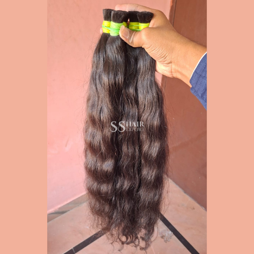 Light Brown 12-36in Bulk Hair Indian Remy Human Hair Extension Loose Weave