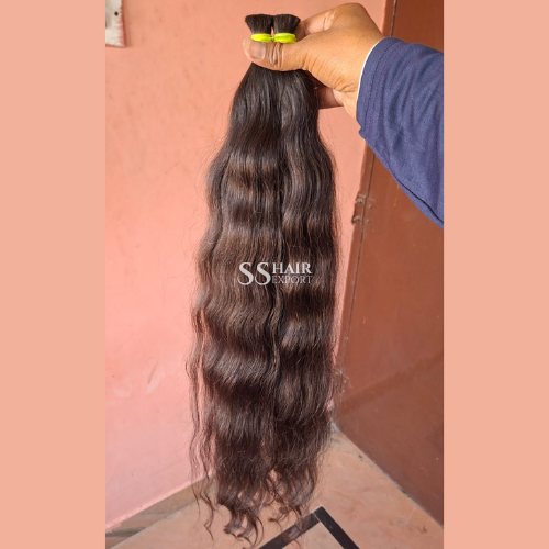 Light Brown 12-36in Bulk Hair Indian Remy Human Hair Extension Loose Weave