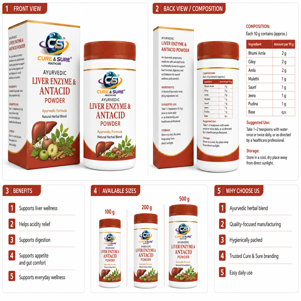 Ayurvedic Liver Enzyme & Antacid Third Party Manufacturing