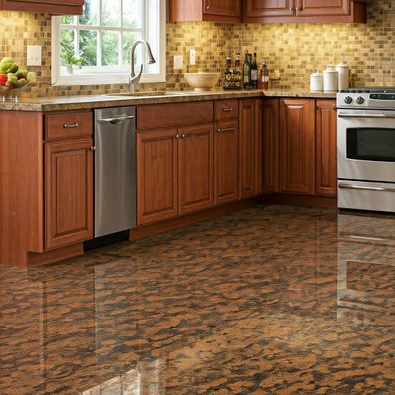 Kitchen Floor Tiles Labour Supplier - Color: Brown/Beige Multi-Tone