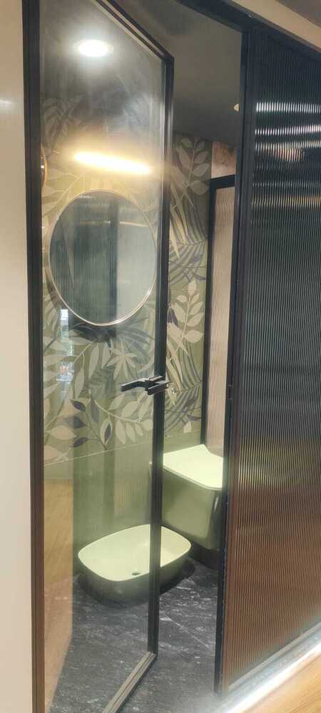 System Door With Clear Glass