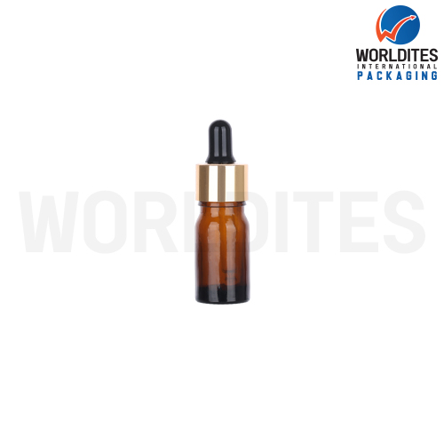 5ML Amber Glass Dropper Bottle With 18mm Sleeve And Tube