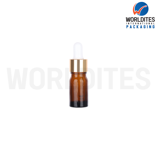 5ML Amber Glass Dropper Bottle With 18mm Sleeve And Tube
