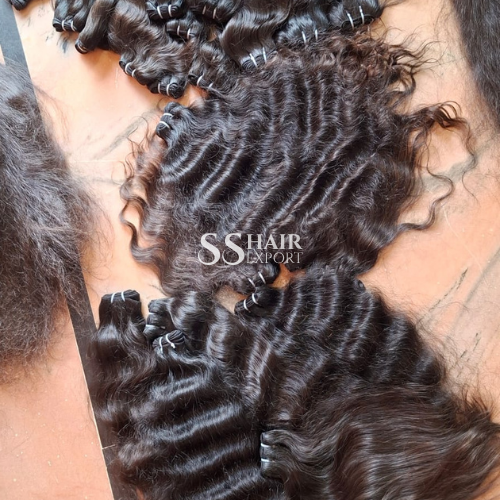 Wholesaler Indian Human Hair Weft Extensions Bundles