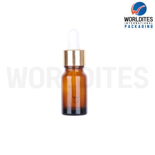 10ML Amber Glass Dropper Bottle With 18mm  Sleeve And Tube