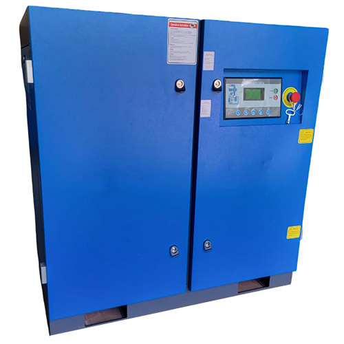 Screw Air Compressor - 15kw/20hp Fixed Speed (8 To 10 Bar) - Color: Blue And Grey
