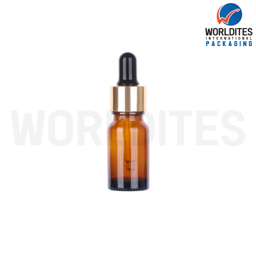 10ML Amber Glass Dropper Bottle With 18mm Sleeve And Tube