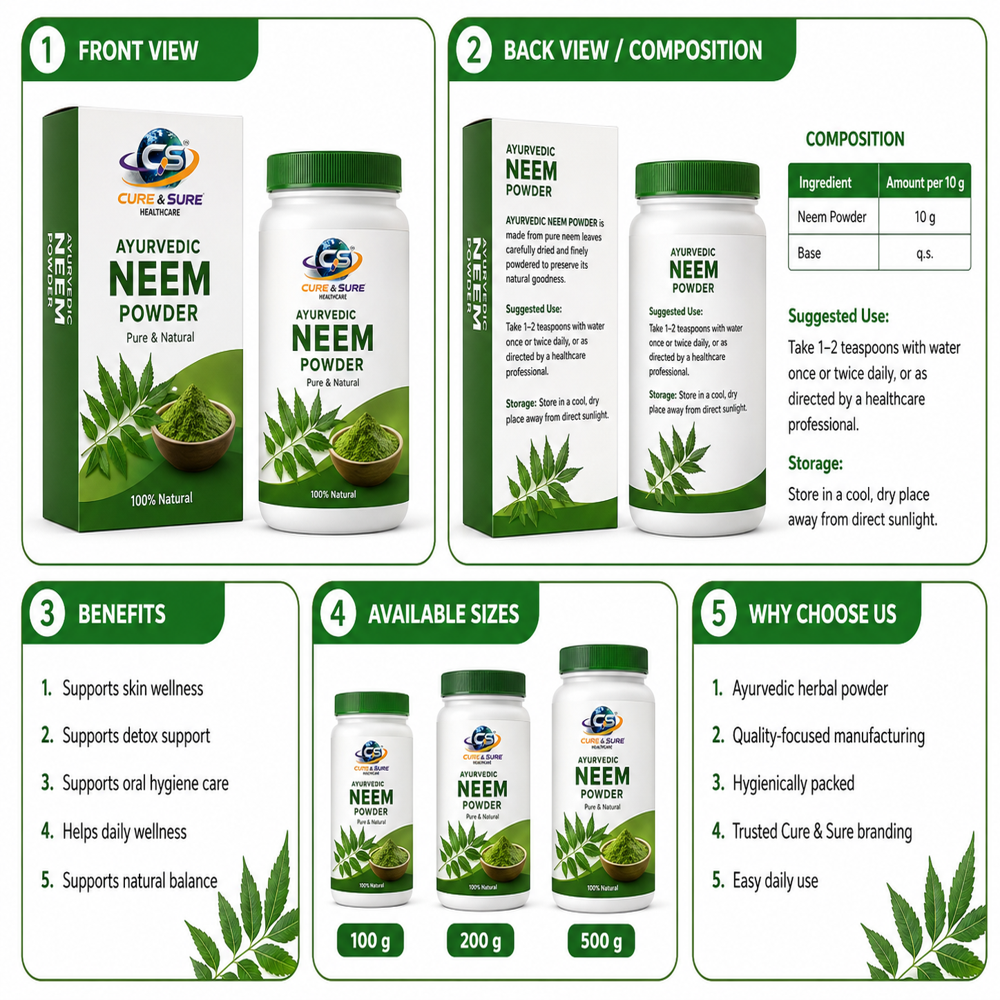 Ayurvedic Neem Powder Third Party Manufacturing
