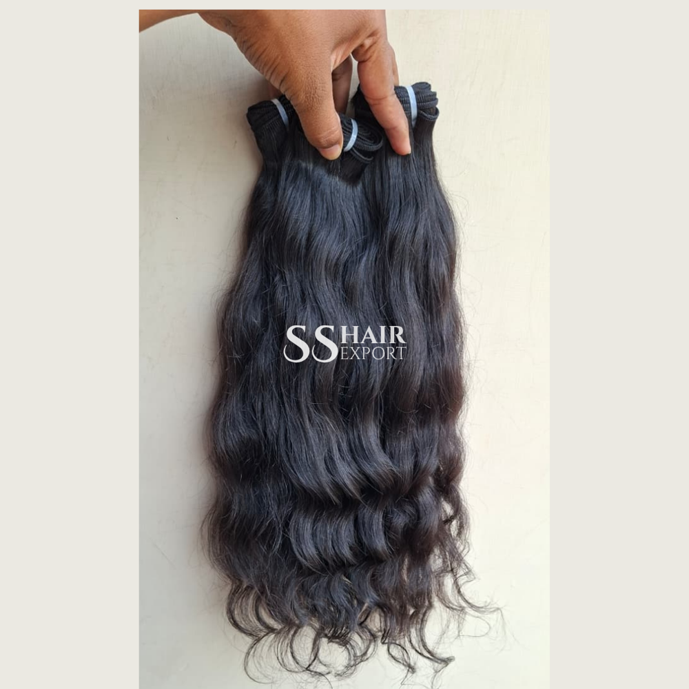Manufacturer Double Drawn Human Hair Bundles Sew In Weave Weft Extensions