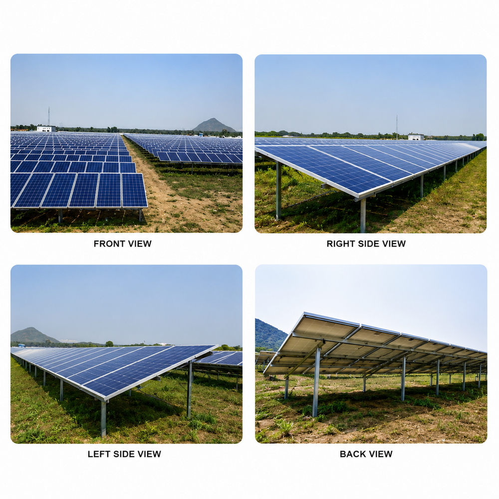 Commercial Solar Panel - Polycrystalline Silicon, Standard Size, Blue Color | 220-440 Volt, Multiple Cells For Reliable Power